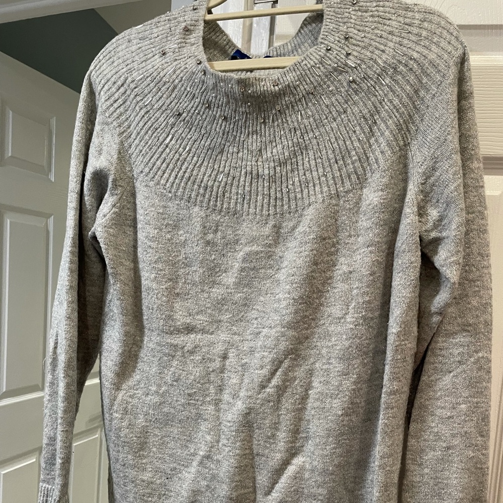 Grey sequin sweater from kohl’s